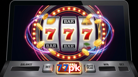 Main screen of 77Pk slots page for PK players